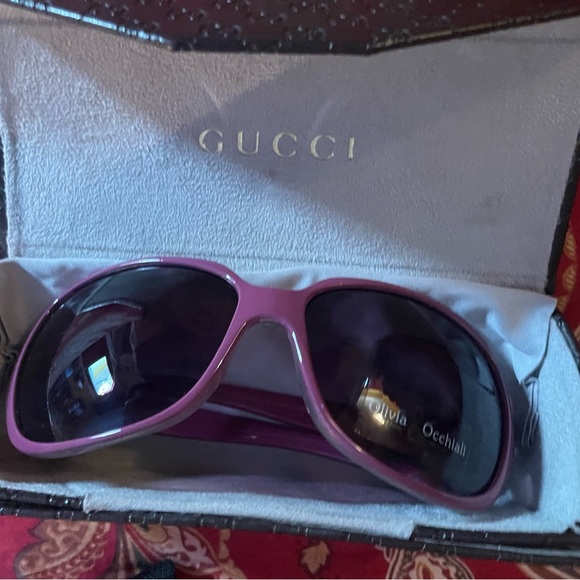 Gucci GG sunglass case with free Olivia Occhiali sunglasses!! - Picture 8 of 8